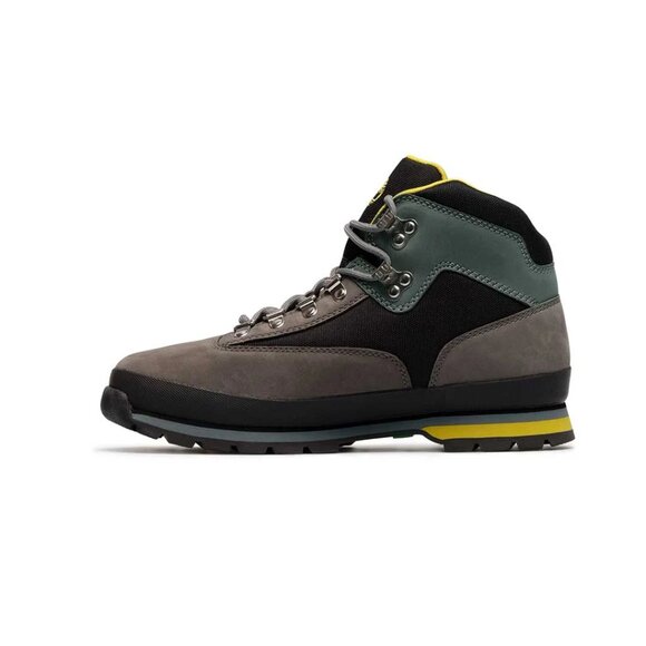 Timberland Euro Hiker Mid Men's Winter Boots Grey / Black / Yellow Size 10 NEW - Picture 12 of 15